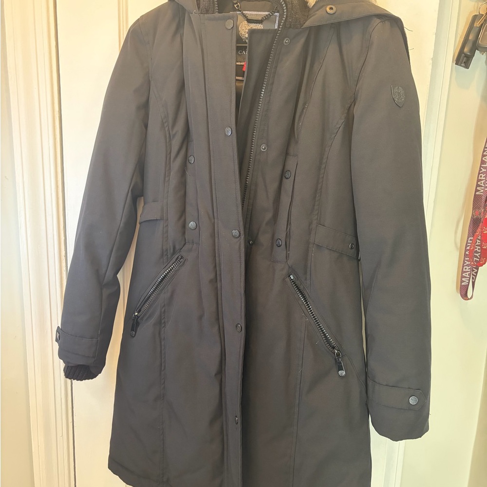 Vince Camuto Women's Black Hooded Coat